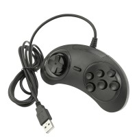Classic Wired 6 Buttons SEGA USB Gamepad Game Controller Joypad for SEGA Genesis/MD2 Y1301/ PC /MAC Mega Drive